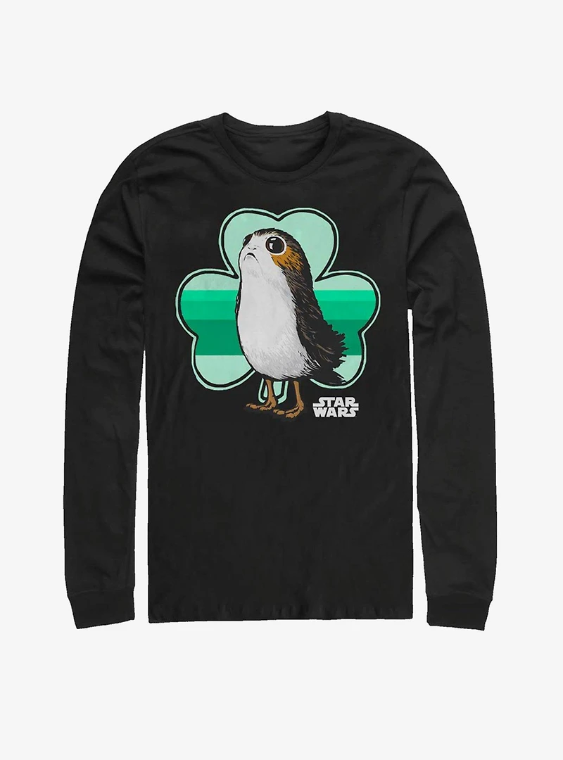 Star Wars Porg Clover Long-Sleeve T-Shirt