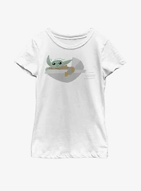 Star Wars The Mandalorian Child Flying Youth Girls T-Shirt