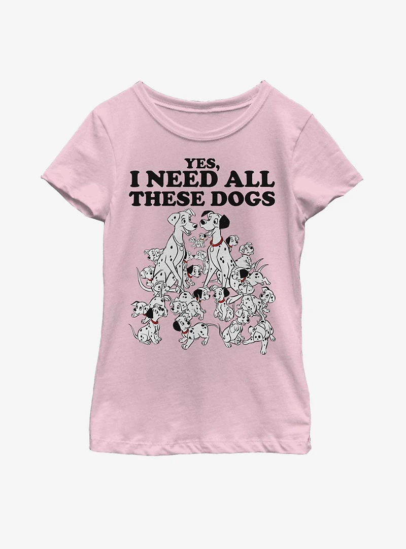 Disney 101 Dalmatians All These Dogs Youth Girls T-Shirt