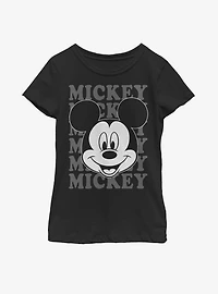 Disney Mickey Mouse All Name Youth Girls T-Shirt