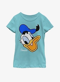 Disney Donald Duck Big Face Youth Girls T-Shirt