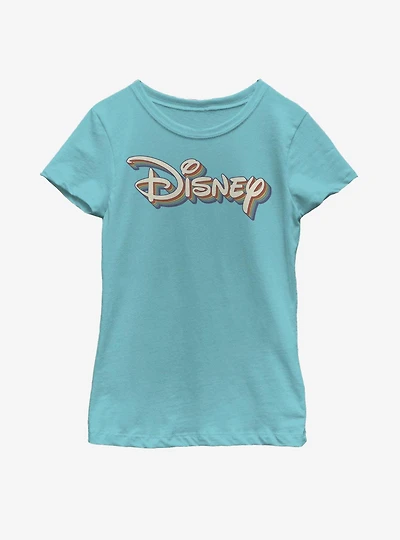 Disney Retro Rainbow Logo Youth Girls T-Shirt