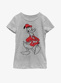 Disney Donald Duck Holiday Fill Youth Girls T-Shirt