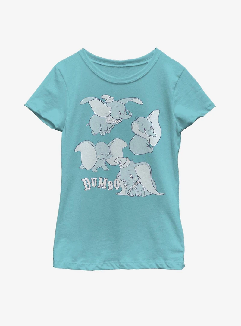 Disney Dumbo Poses Youth Girls T-Shirt