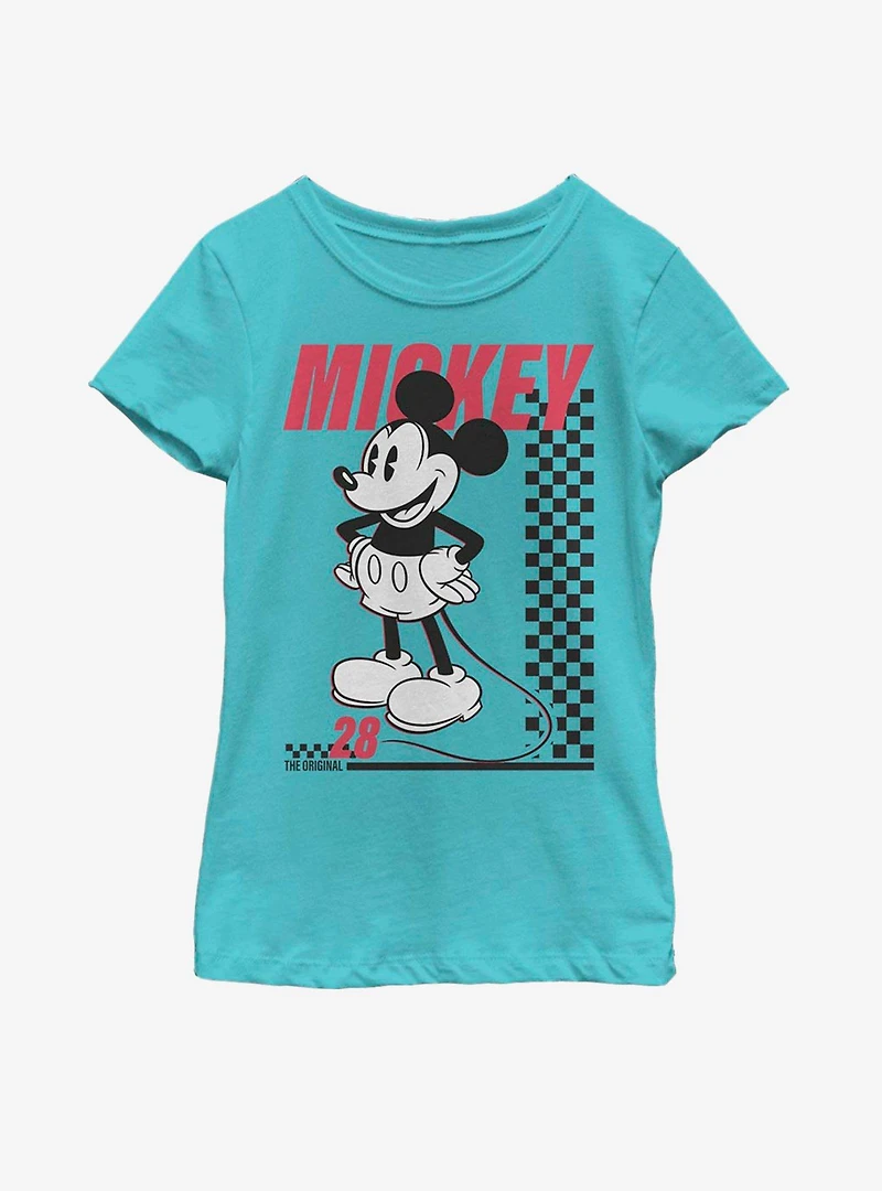 Disney Mickey Mouse Skate Twenty Eight Youth Girls T-Shirt