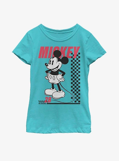 Disney Mickey Mouse Skate Twenty Eight Youth Girls T-Shirt