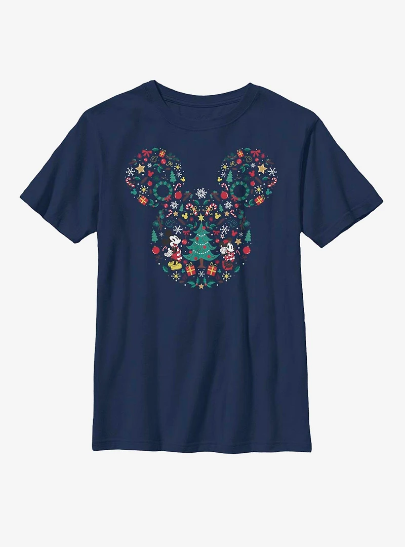 Disney Mickey Mouse Icon Ear Fill Youth T-Shirt