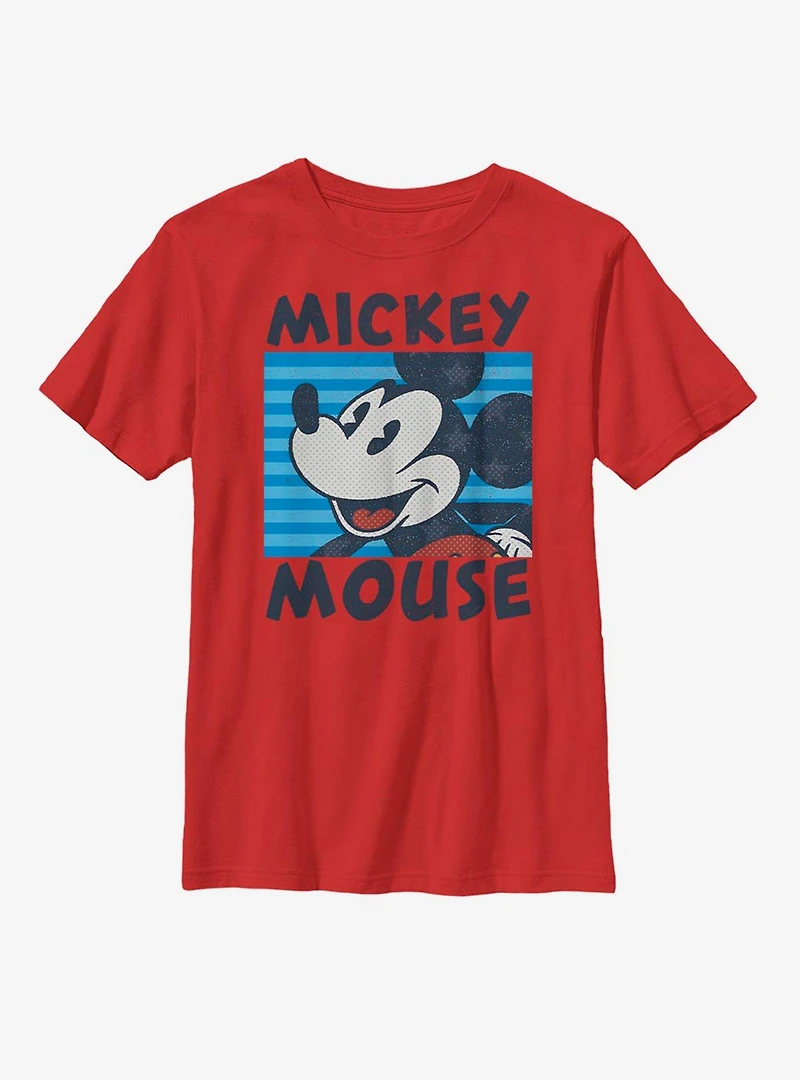 Disney Mickey Mouse Stripes Youth T-Shirt