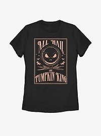 Disney The Nightmare Before Christmas Hail Pumpkin King Womens T-Shirt