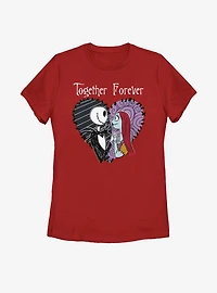 Disney The Nightmare Before Christmas Together Forever Womens T-Shirt