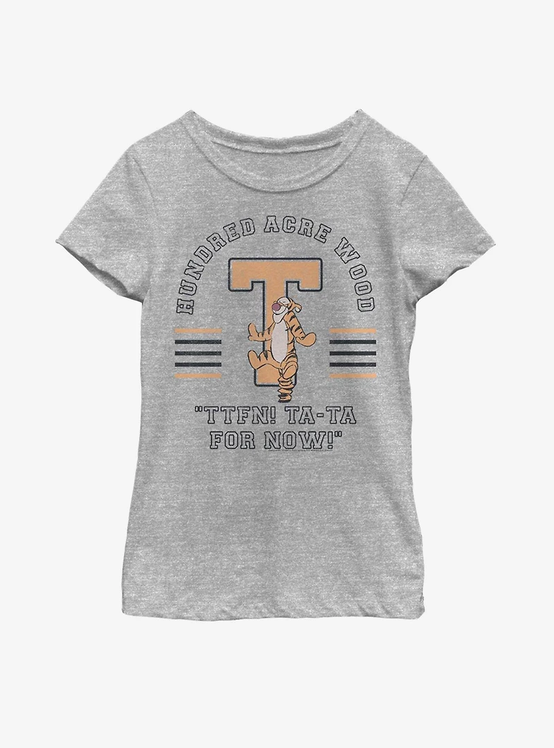 Disney Winnie The Pooh Tigger Collegiate Youth Girls T-Shirt