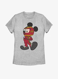 Disney Mickey Mouse Racecar Driver Womens T-Shirt