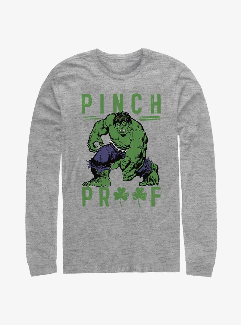 Marvel Hulk Green Pinch Long-Sleeve T-Shirt