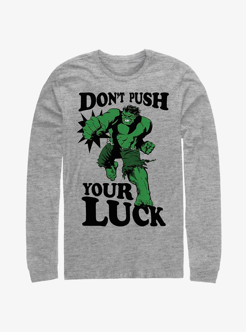 Marvel Hulk Push The Luck Long-Sleeve T-Shirt