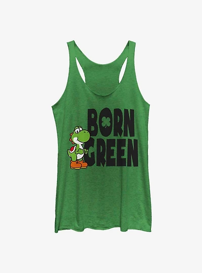 Nintendo Mario Born Green Girls Tank