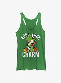 Nintendo Mario Yoshi Good Luck Girls Tank Top