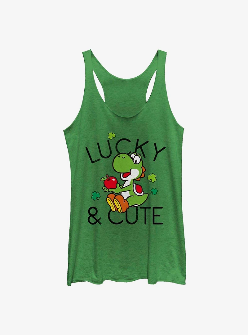 Nintendo Mario Lucky And Cute Yoshi Girls Tank