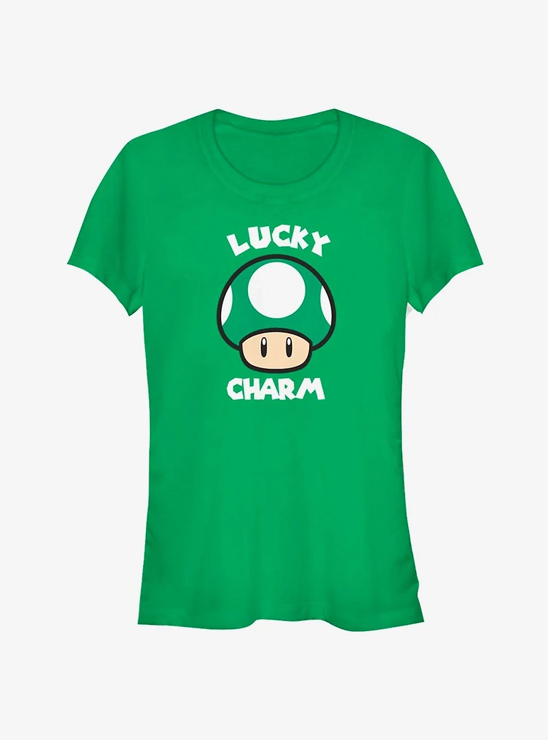 Nintendo Mario Lucky Mushroom Girls T-Shirt