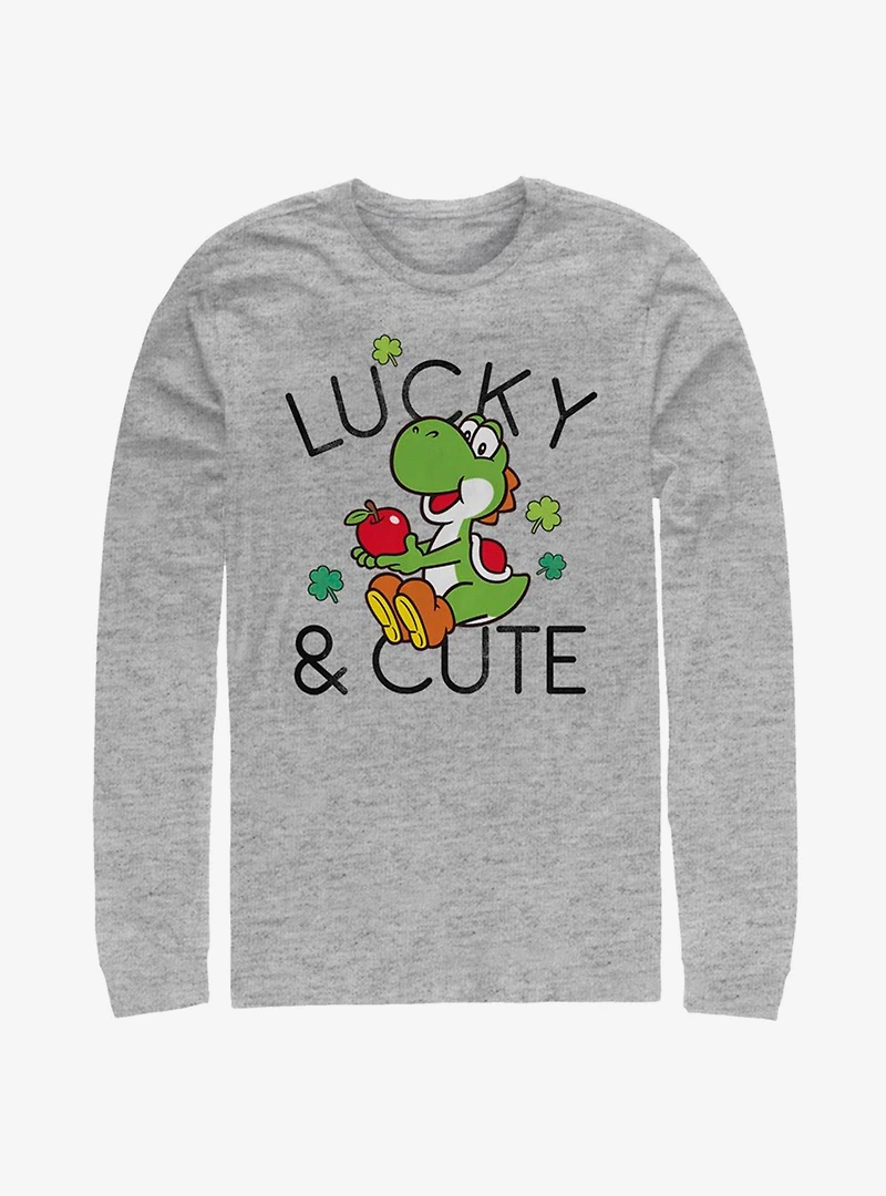 Nintendo Super Mario Lucky And Cute Yoshi Long-Sleeve T-Shirt