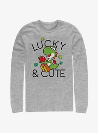 Nintendo Super Mario Lucky And Cute Yoshi Long-Sleeve T-Shirt