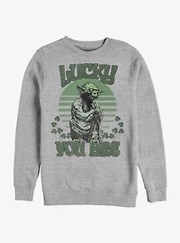 Star Wars Lucky Is Yoda Sweatshirt