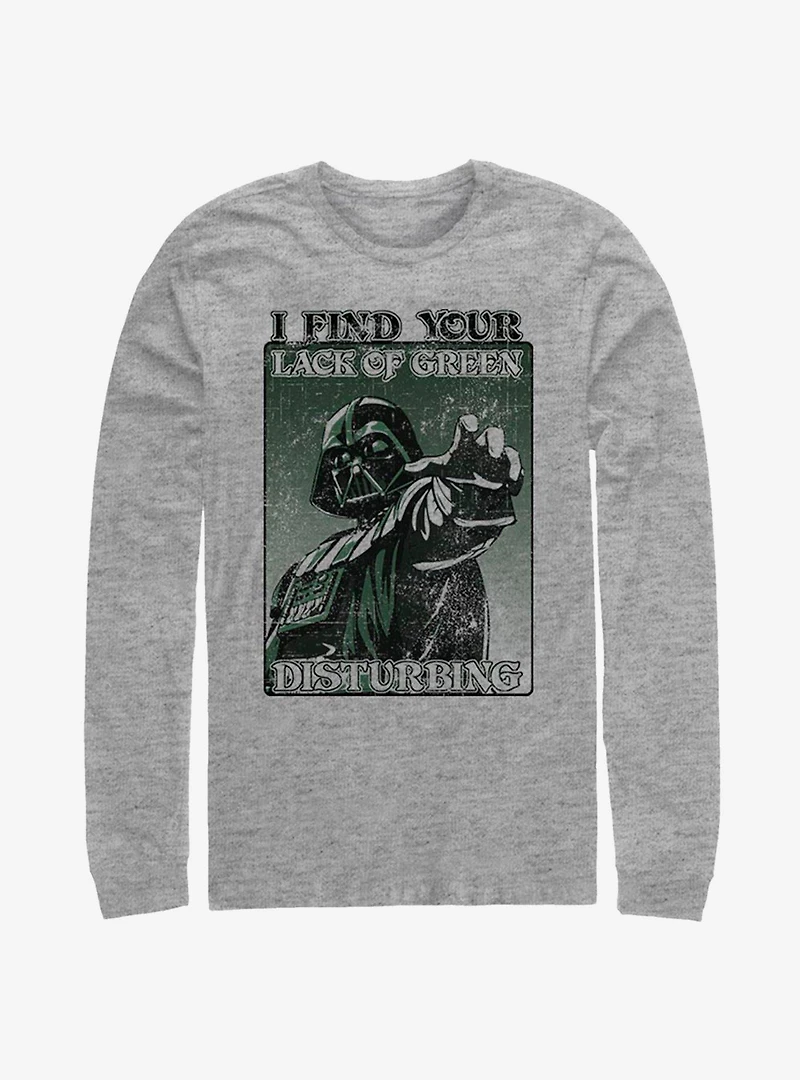 Star Wars Darth Vader Mean Green Long-Sleeve T-Shirt