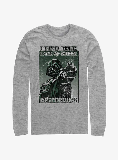 Star Wars Darth Vader Mean Green Long-Sleeve T-Shirt