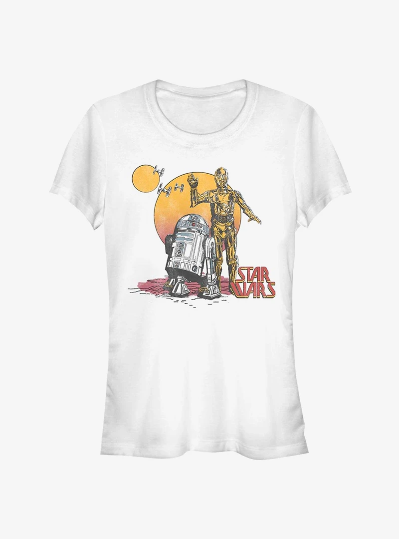 Star Wars Droid Sun Girls T-Shirt