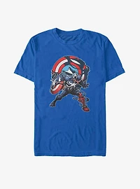 Marvel Captain America Venomized Icon Takeover T-Shirt