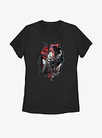 Marvel Spider-Man Venomized Icon Takeover Womens T-Shirt