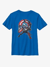 Marvel Captain America Venomized Icon Takeover Youth T-Shirt