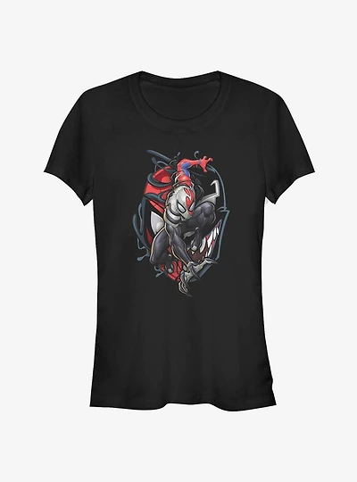 Marvel Spider-Man Venomized Icon Takeover Girls T-Shirt