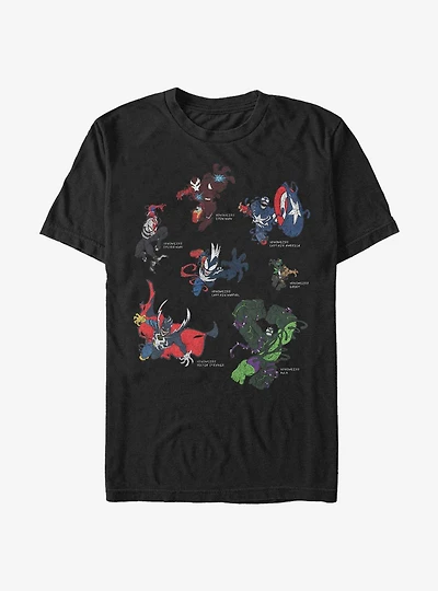Marvel Venom Venomized Heros T-Shirt
