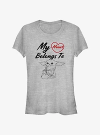 Star Wars The Mandalorian Child Heart Belong To Girls T-Shirt