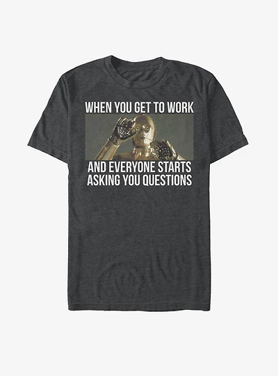 Star Wars C-3PO Overwhelming Work T-Shirt