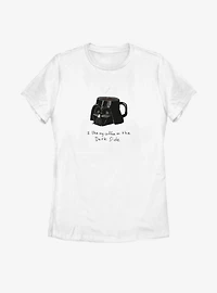 Star Wars Coffee On The Dark Side Womens T-Shirt