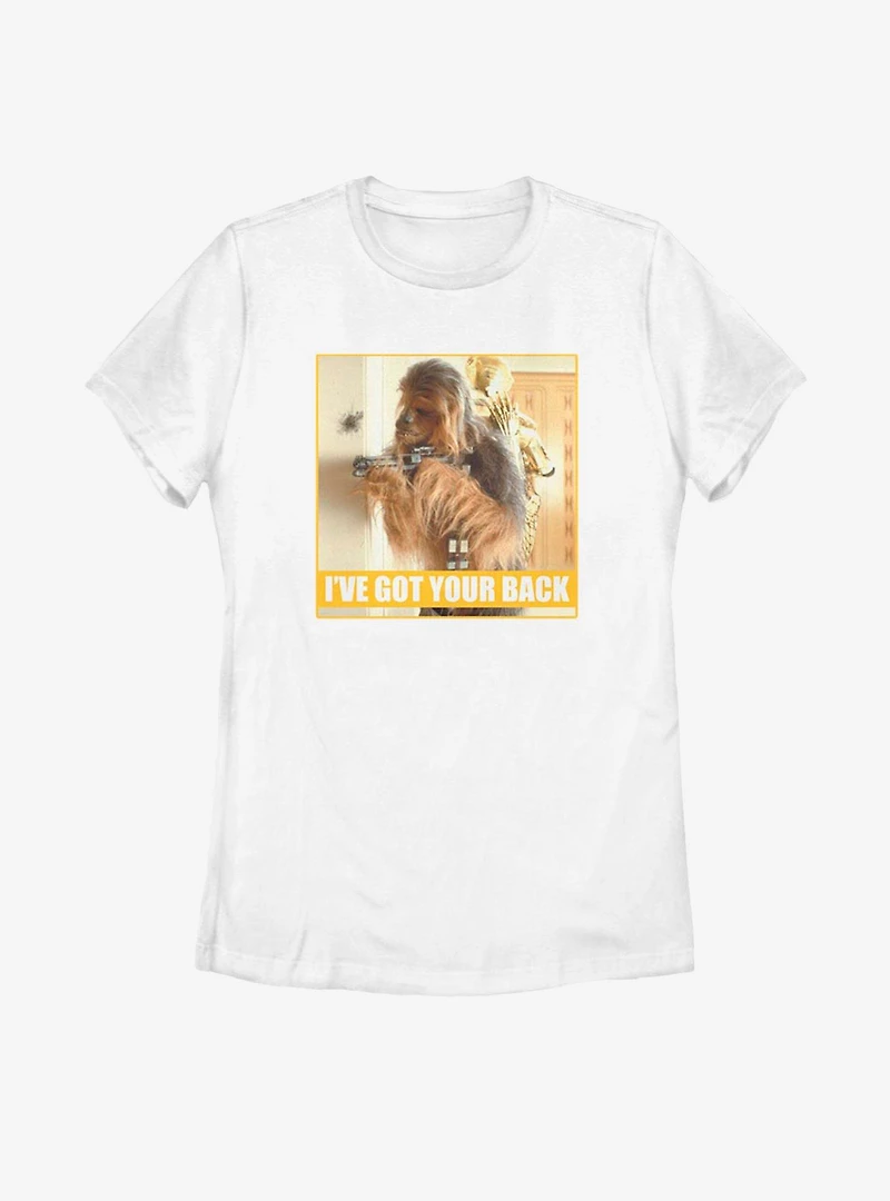 Star Wars Chewie C-3PO I've Got Your Back Womens T-Shirt
