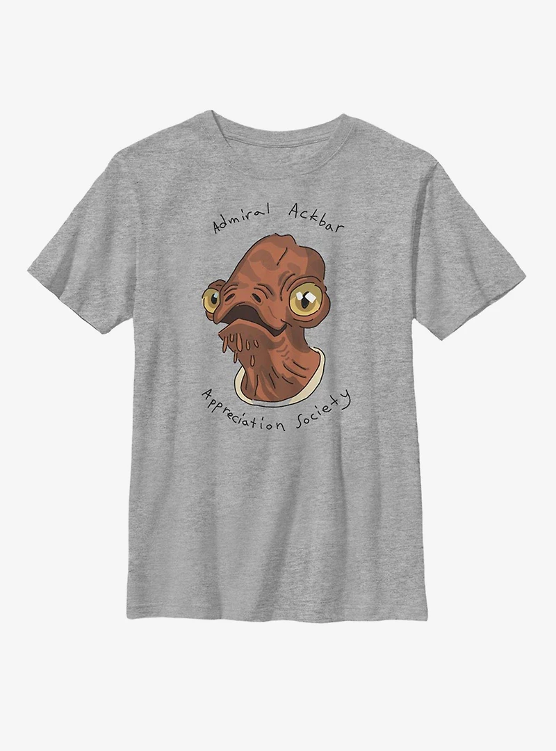 Star Wars Admiral Ackbar Appreciation Society Youth T-Shirt