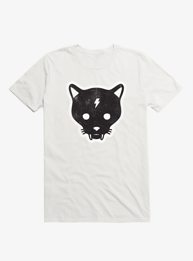 Gato Negro Cat White T-Shirt