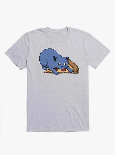 Get Your Own Pizza, Human! Cat Sport Grey T-Shirt