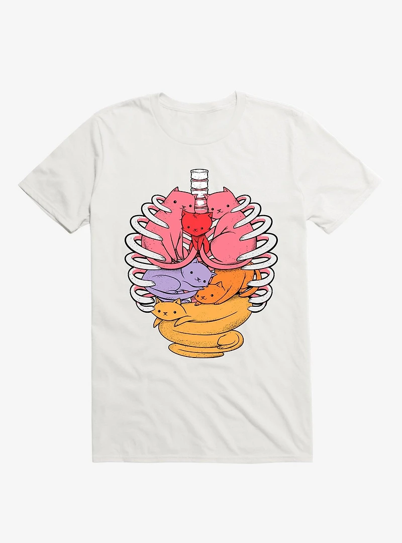 Anatomicat Anatomy Cat White T-Shirt