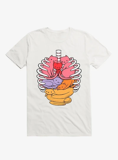 Anatomicat Anatomy Cat White T-Shirt