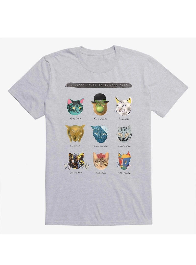 Art&Meow Artist Cats Sport Grey T-Shirt