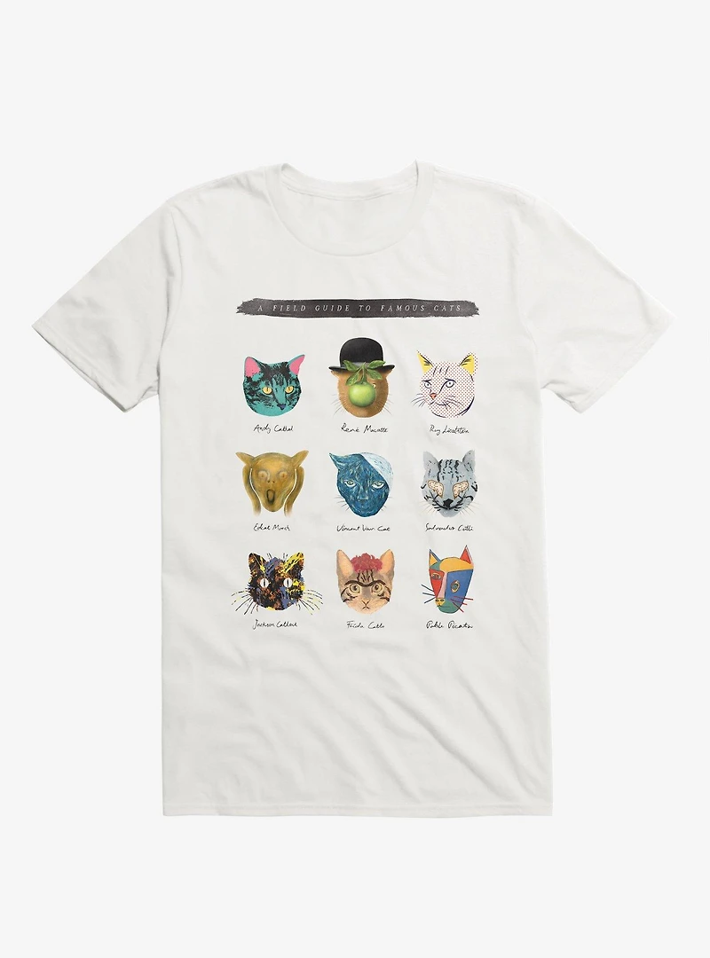 Art&Meow Artist Cats White T-Shirt