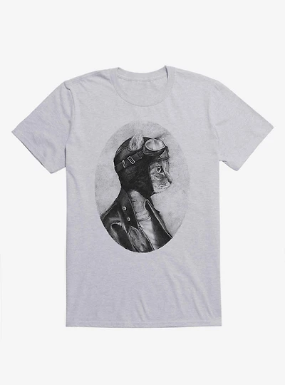 Brave Cat Pilot Sport Grey T-Shirt