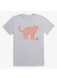 Intricat Yarn Cat Sport Grey T-Shirt