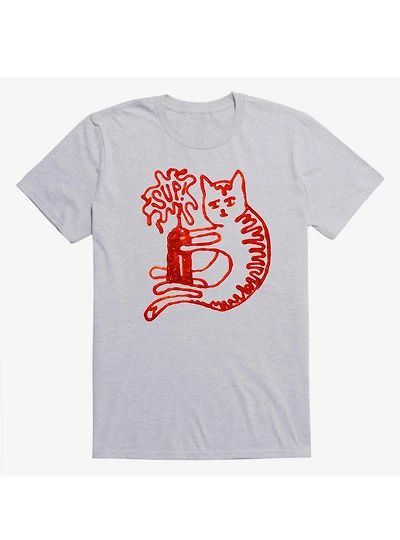 Catsup Cat Ketchup Sport Grey T-Shirt