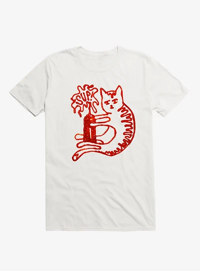 Catsup Cat Ketchup White T-Shirt
