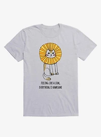 Everything Is Rawrsome Cat Sport Grey T-Shirt