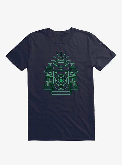 UFO Watchers Navy Blue T-Shirt